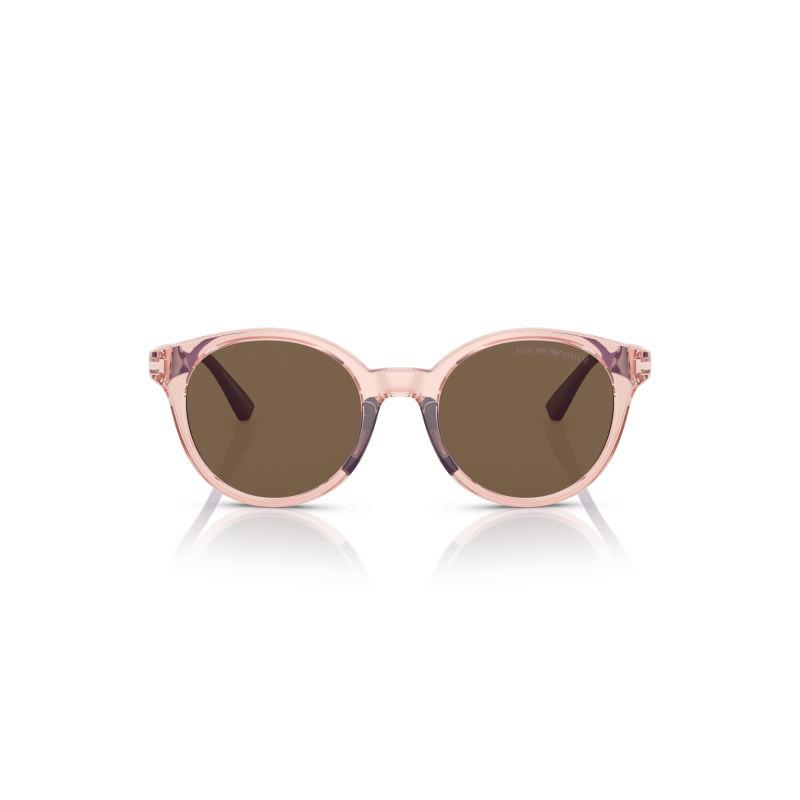 Óculos De Sol Para Crianças Emporio Armani Feminino 0ek4185 Transparent Pink Dark Brown